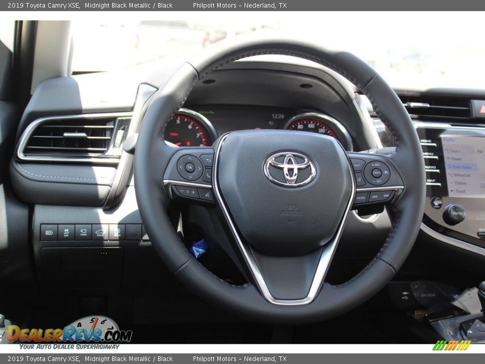 2019 Toyota Camry XSE Midnight Black Metallic / Black Photo #23