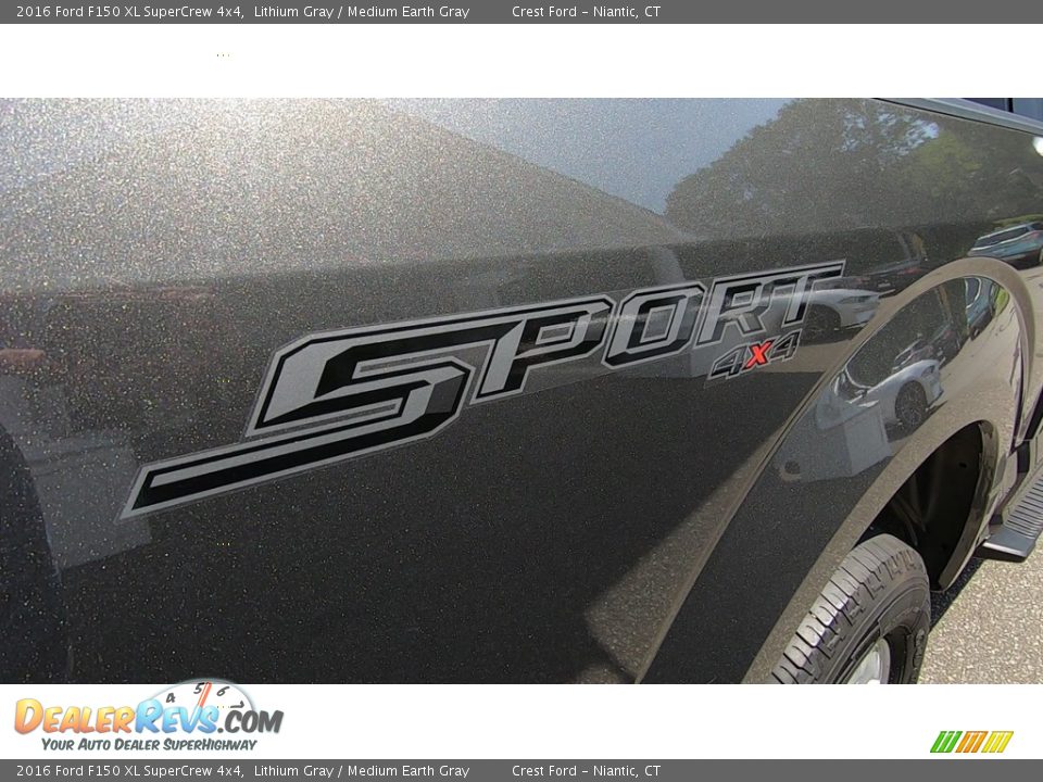 2016 Ford F150 XL SuperCrew 4x4 Lithium Gray / Medium Earth Gray Photo #9