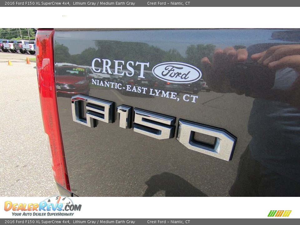 2016 Ford F150 XL SuperCrew 4x4 Lithium Gray / Medium Earth Gray Photo #10