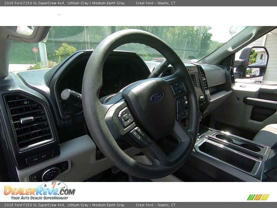 2016 Ford F150 XL SuperCrew 4x4 Lithium Gray / Medium Earth Gray Photo #11