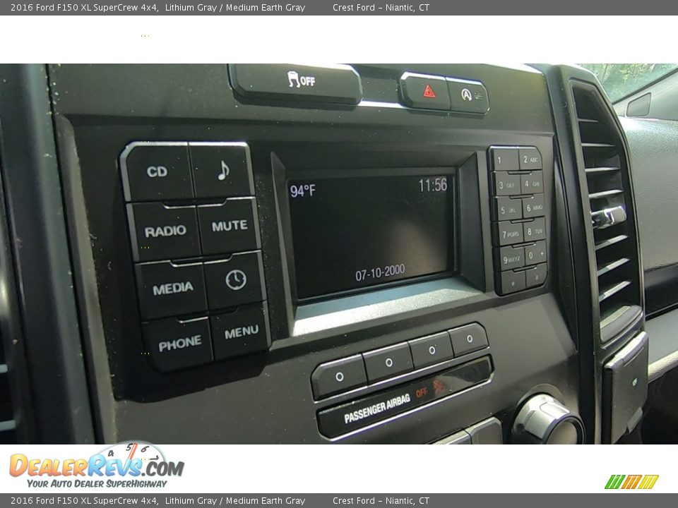 2016 Ford F150 XL SuperCrew 4x4 Lithium Gray / Medium Earth Gray Photo #15