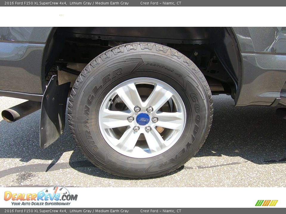 2016 Ford F150 XL SuperCrew 4x4 Lithium Gray / Medium Earth Gray Photo #22