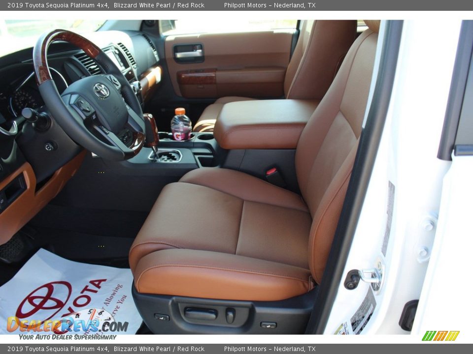 Front Seat of 2019 Toyota Sequoia Platinum 4x4 Photo #10