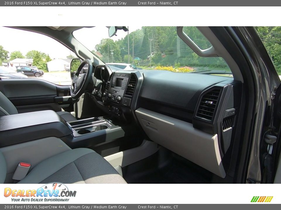 2016 Ford F150 XL SuperCrew 4x4 Lithium Gray / Medium Earth Gray Photo #25