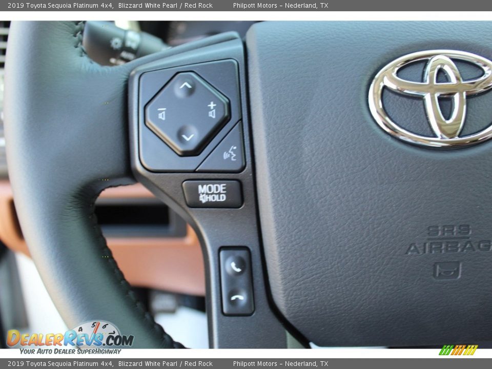 2019 Toyota Sequoia Platinum 4x4 Steering Wheel Photo #12