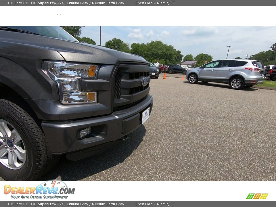 2016 Ford F150 XL SuperCrew 4x4 Lithium Gray / Medium Earth Gray Photo #28