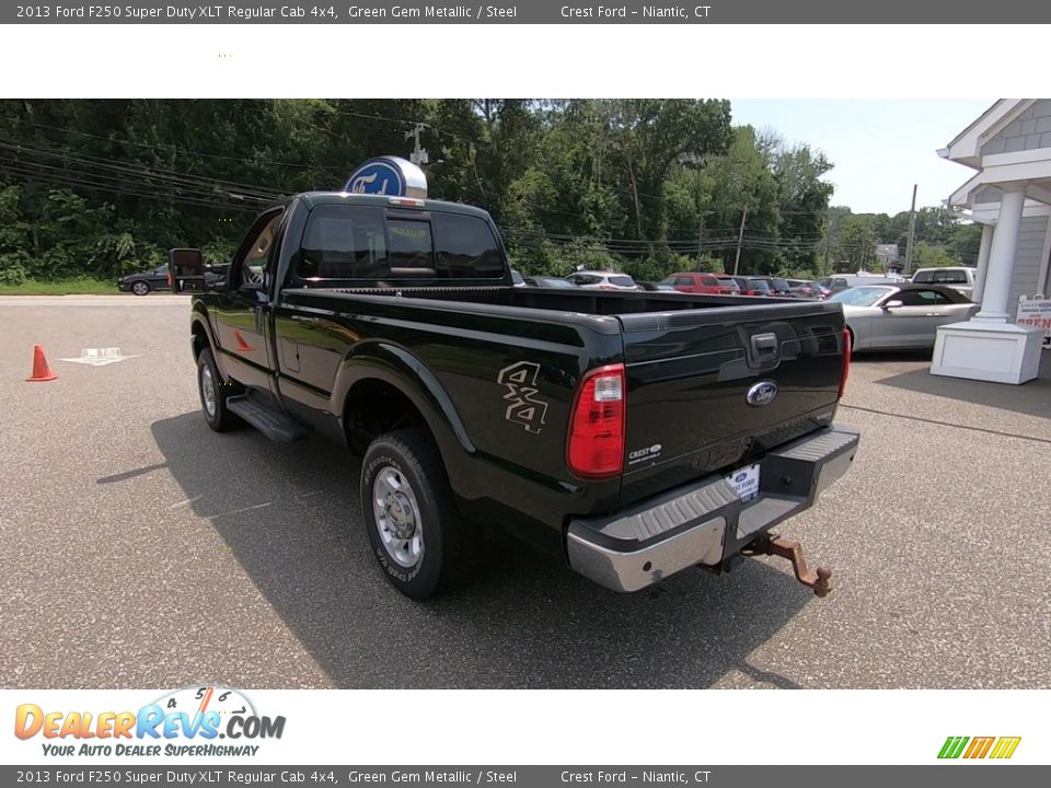 2013 Ford F250 Super Duty XLT Regular Cab 4x4 Green Gem Metallic / Steel Photo #5