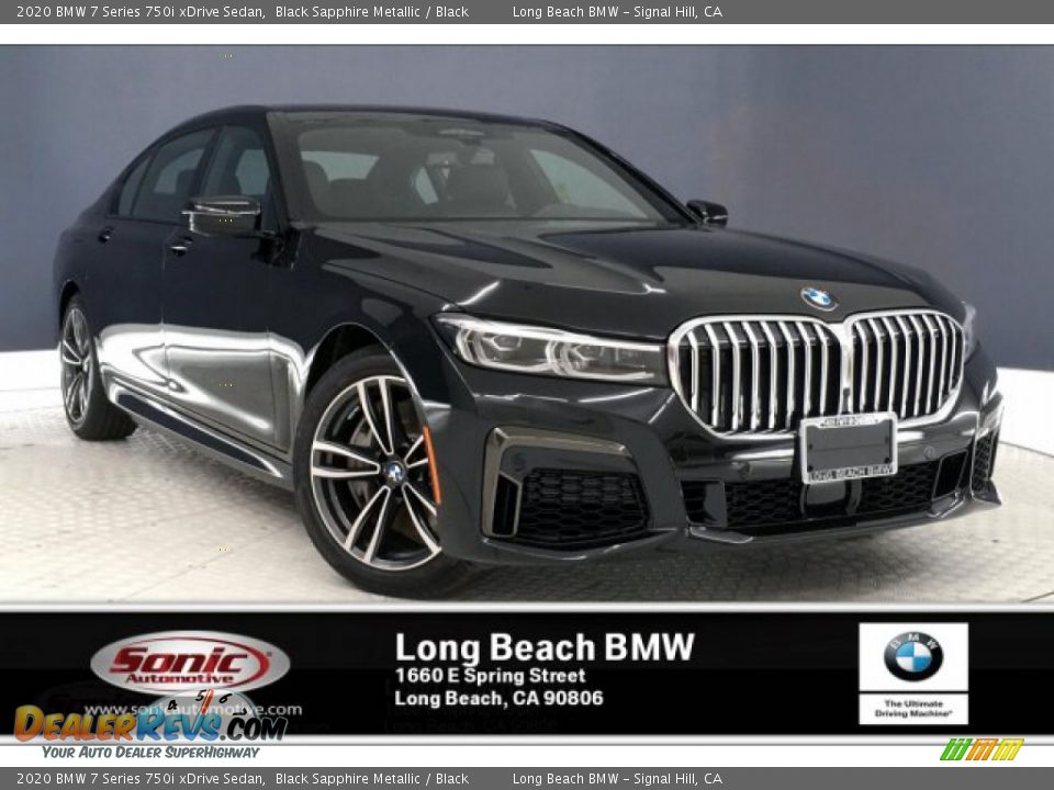 2020 BMW 7 Series 750i xDrive Sedan Black Sapphire Metallic / Black Photo #1