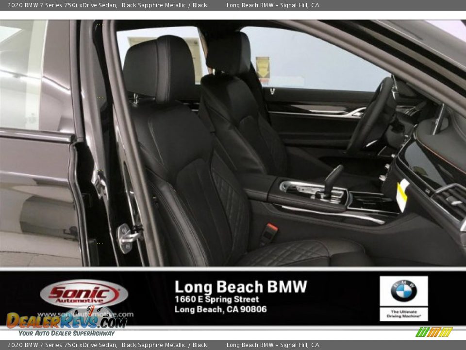2020 BMW 7 Series 750i xDrive Sedan Black Sapphire Metallic / Black Photo #2