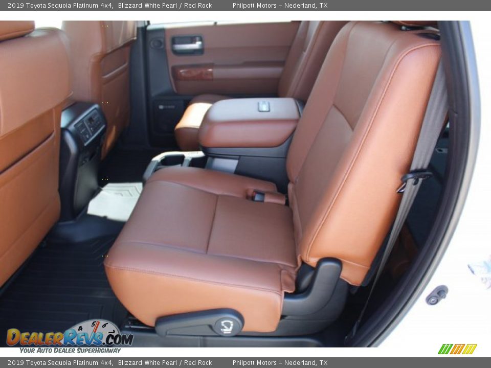 Rear Seat of 2019 Toyota Sequoia Platinum 4x4 Photo #19