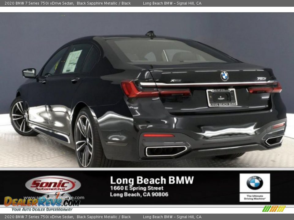 2020 BMW 7 Series 750i xDrive Sedan Black Sapphire Metallic / Black Photo #3