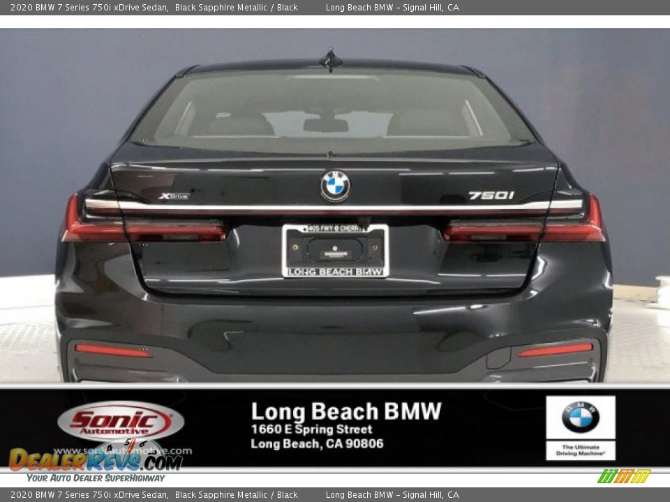 2020 BMW 7 Series 750i xDrive Sedan Black Sapphire Metallic / Black Photo #4