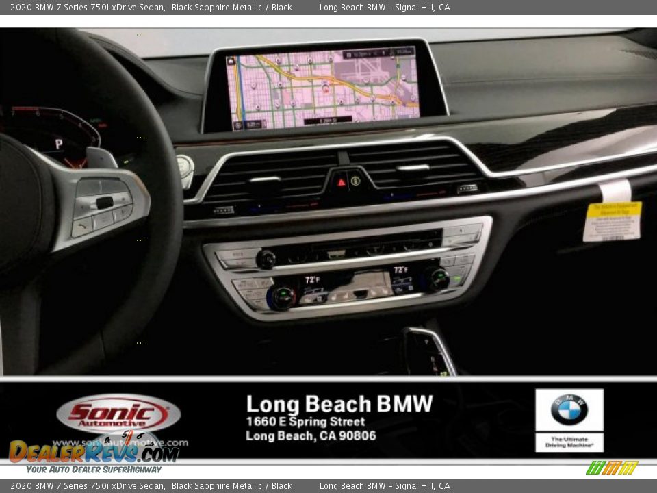 2020 BMW 7 Series 750i xDrive Sedan Black Sapphire Metallic / Black Photo #5