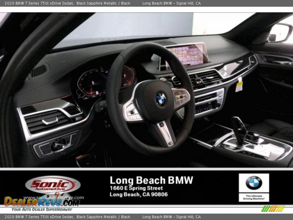 2020 BMW 7 Series 750i xDrive Sedan Black Sapphire Metallic / Black Photo #6