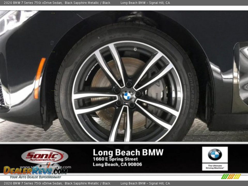 2020 BMW 7 Series 750i xDrive Sedan Black Sapphire Metallic / Black Photo #9