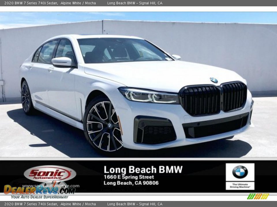 2020 BMW 7 Series 740i Sedan Alpine White / Mocha Photo #1