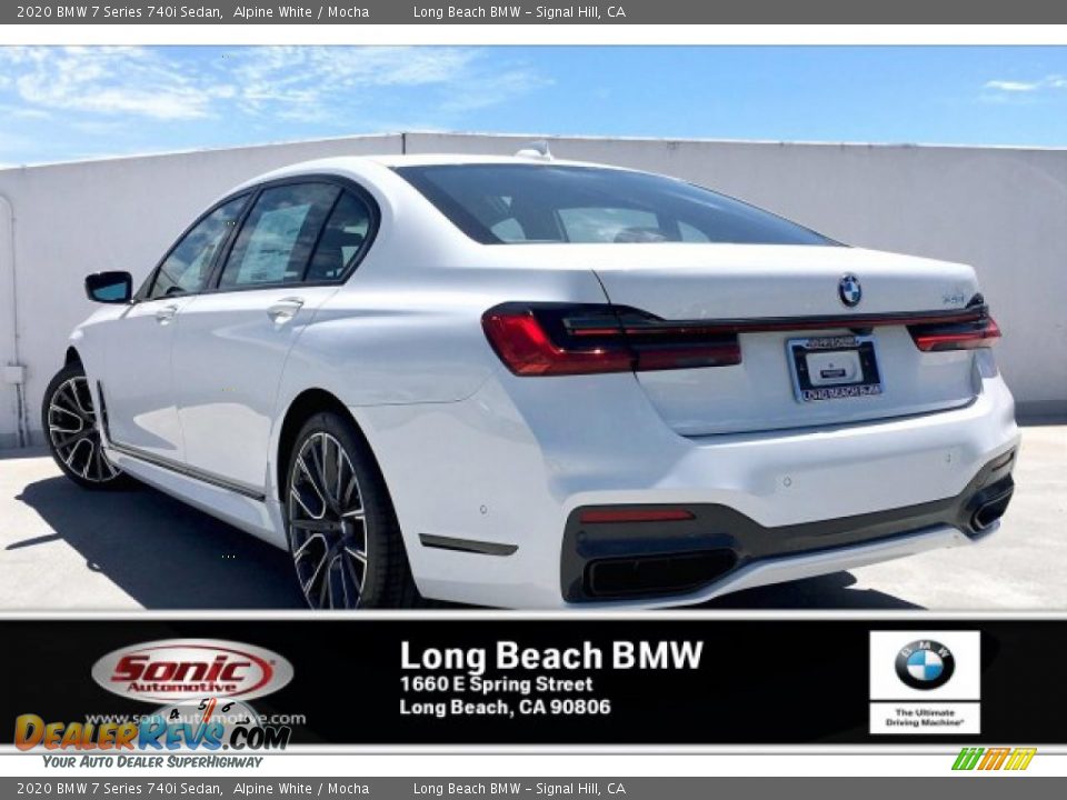 2020 BMW 7 Series 740i Sedan Alpine White / Mocha Photo #2