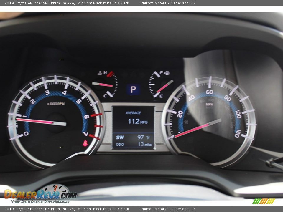 2019 Toyota 4Runner SR5 Premium 4x4 Midnight Black metallic / Black Photo #14