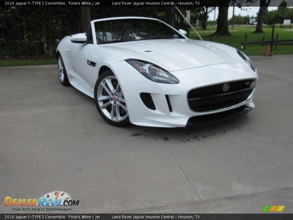 2016 Jaguar F-TYPE S Convertible Polaris White / Jet Photo #1
