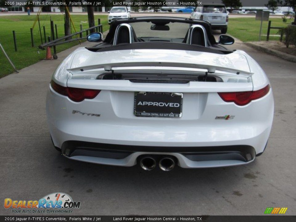 2016 Jaguar F-TYPE S Convertible Polaris White / Jet Photo #6