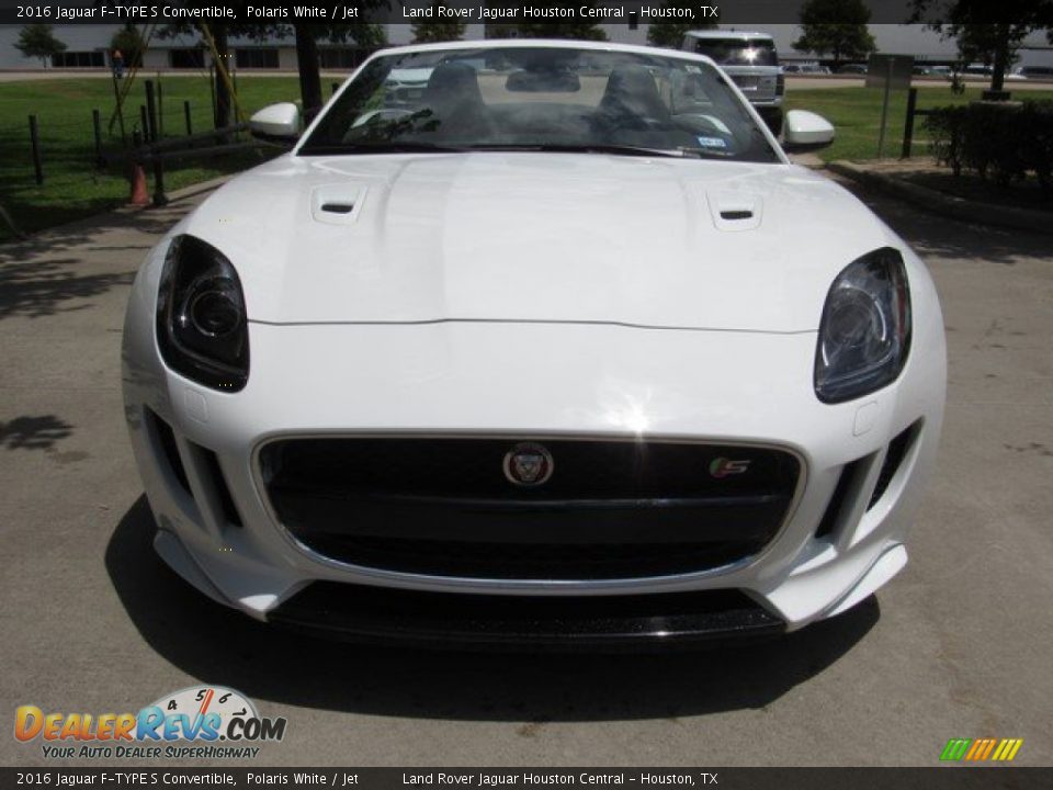 2016 Jaguar F-TYPE S Convertible Polaris White / Jet Photo #7