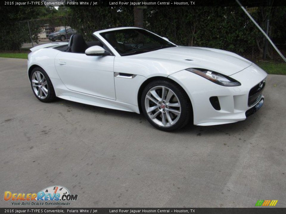 2016 Jaguar F-TYPE S Convertible Polaris White / Jet Photo #10