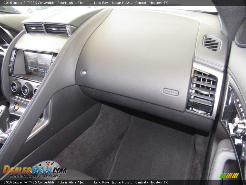 2016 Jaguar F-TYPE S Convertible Polaris White / Jet Photo #16