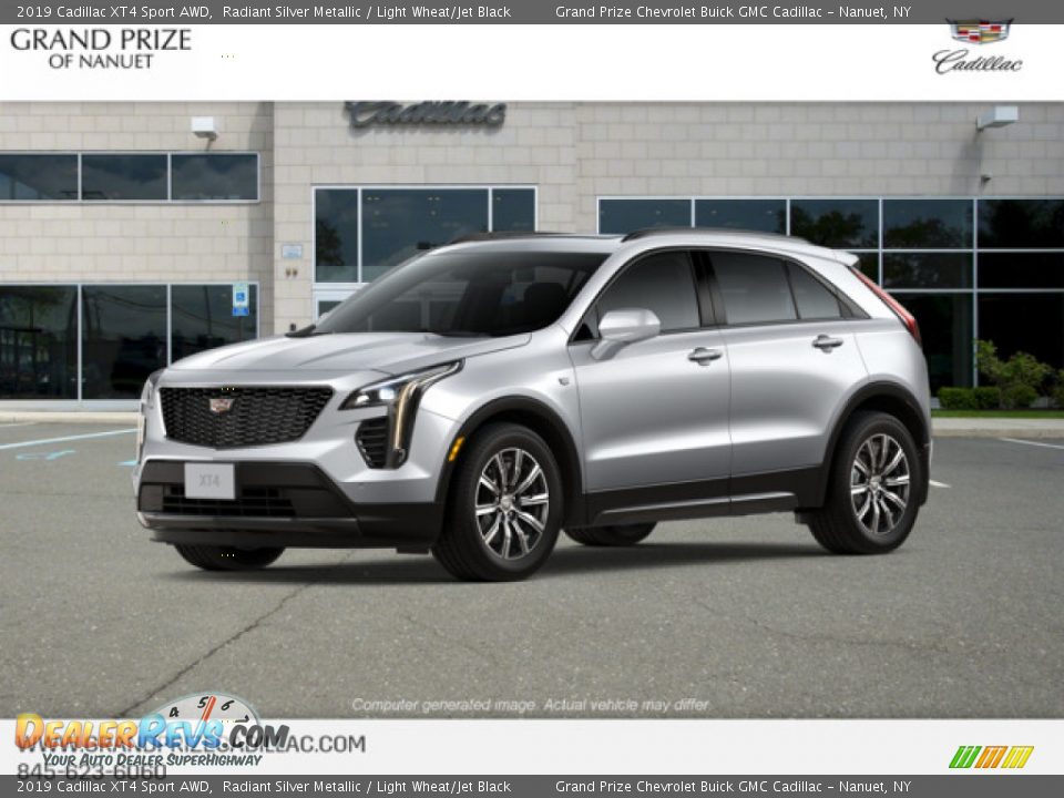 2019 Cadillac XT4 Sport AWD Radiant Silver Metallic / Light Wheat/Jet Black Photo #1