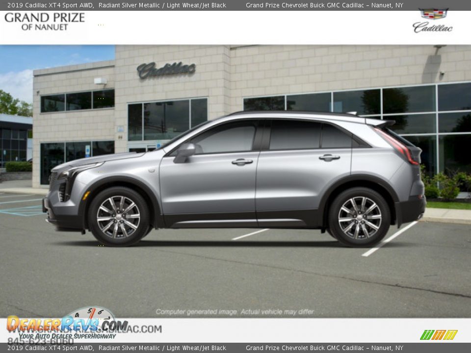 2019 Cadillac XT4 Sport AWD Radiant Silver Metallic / Light Wheat/Jet Black Photo #3