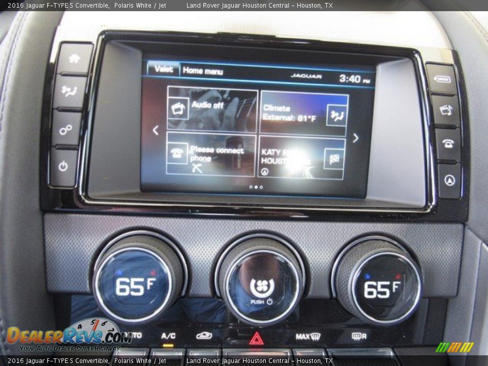 2016 Jaguar F-TYPE S Convertible Polaris White / Jet Photo #30