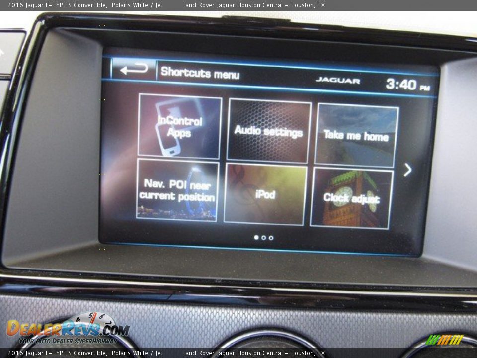 2016 Jaguar F-TYPE S Convertible Polaris White / Jet Photo #31