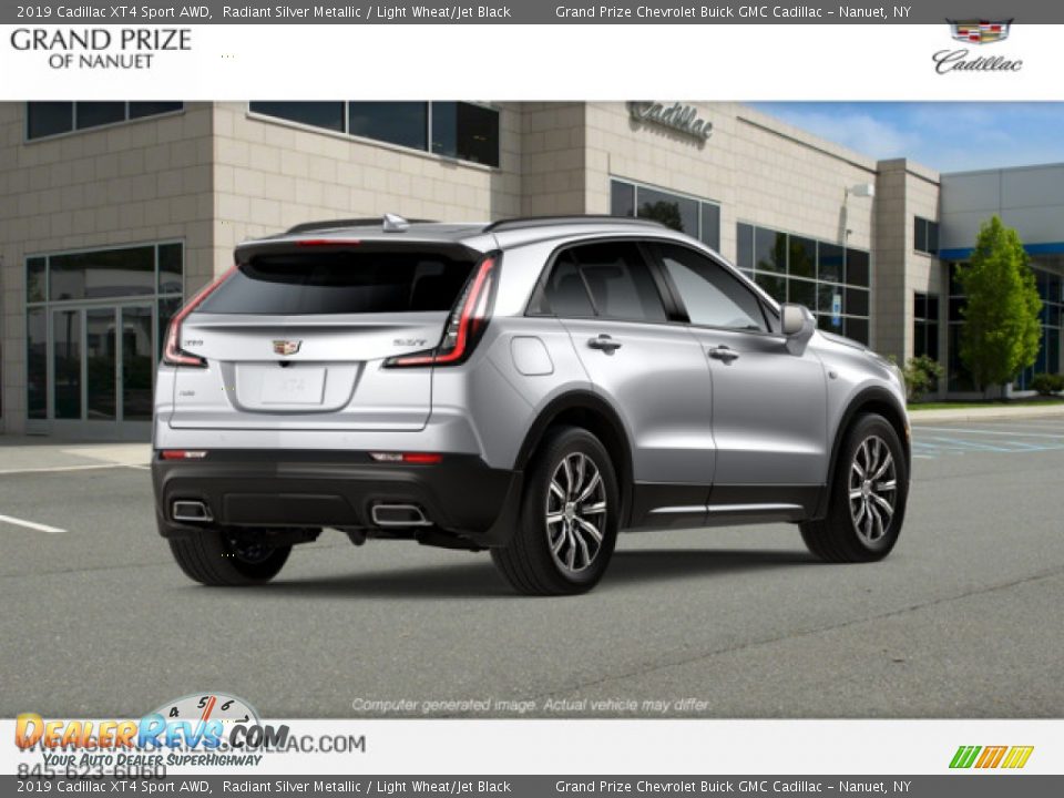 2019 Cadillac XT4 Sport AWD Radiant Silver Metallic / Light Wheat/Jet Black Photo #5
