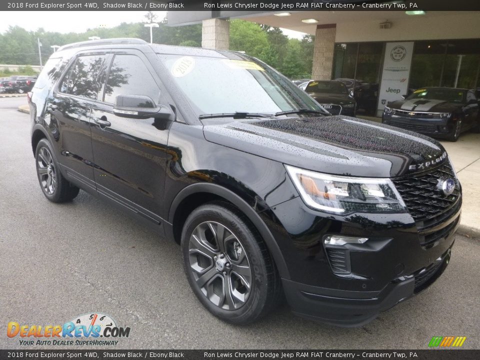 2018 Ford Explorer Sport 4WD Shadow Black / Ebony Black Photo #3