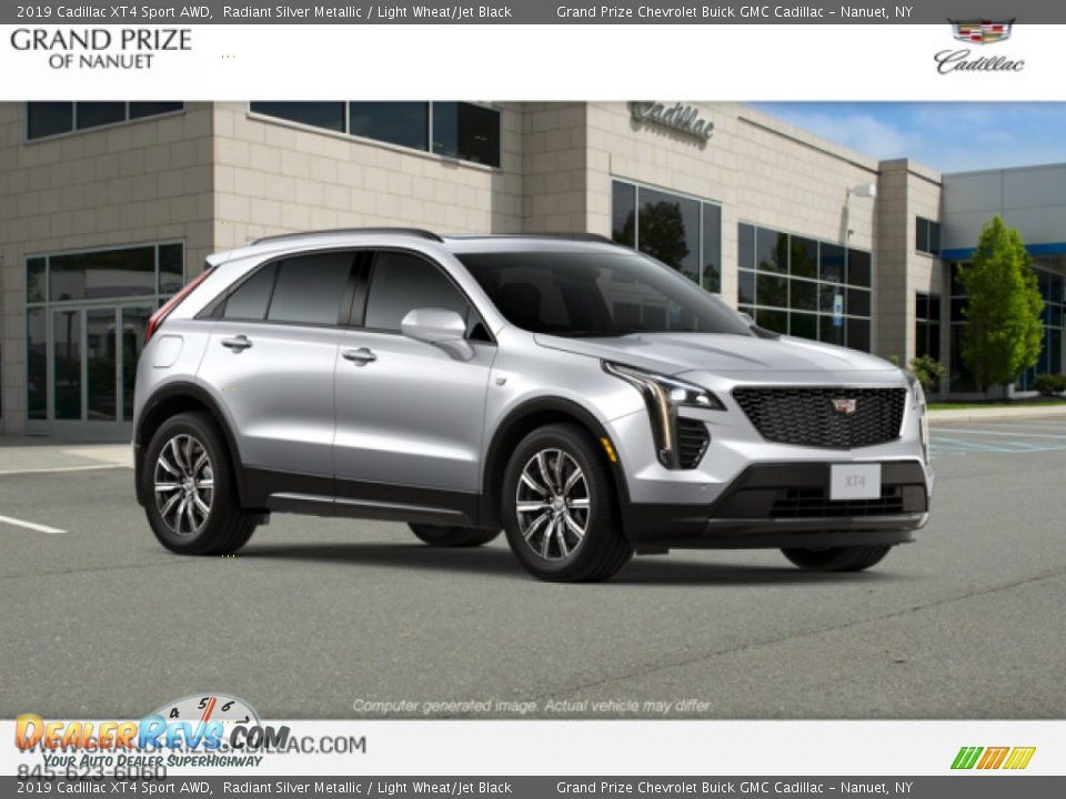 2019 Cadillac XT4 Sport AWD Radiant Silver Metallic / Light Wheat/Jet Black Photo #6