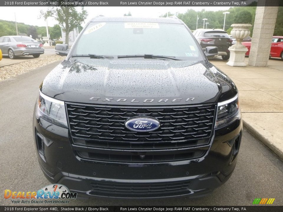 2018 Ford Explorer Sport 4WD Shadow Black / Ebony Black Photo #4