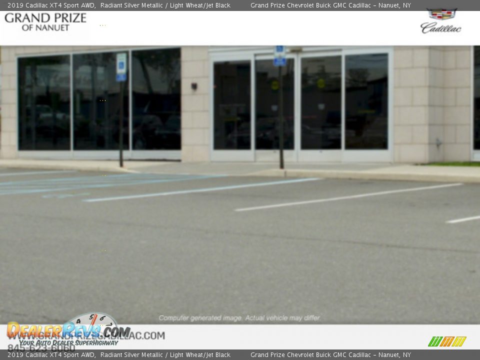 2019 Cadillac XT4 Sport AWD Radiant Silver Metallic / Light Wheat/Jet Black Photo #10