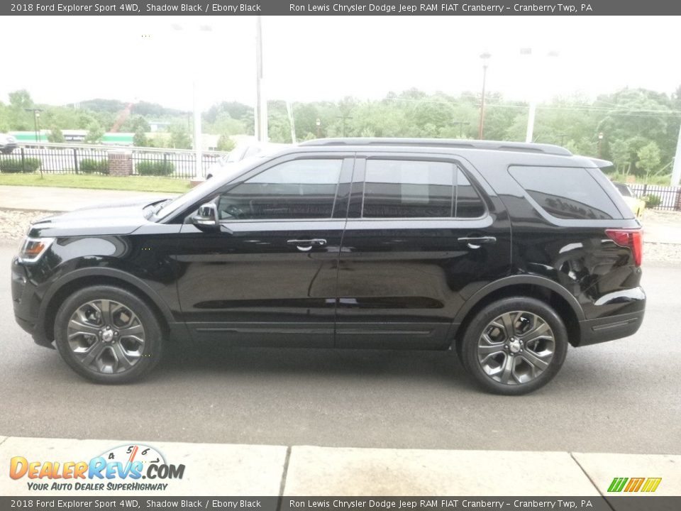 2018 Ford Explorer Sport 4WD Shadow Black / Ebony Black Photo #6