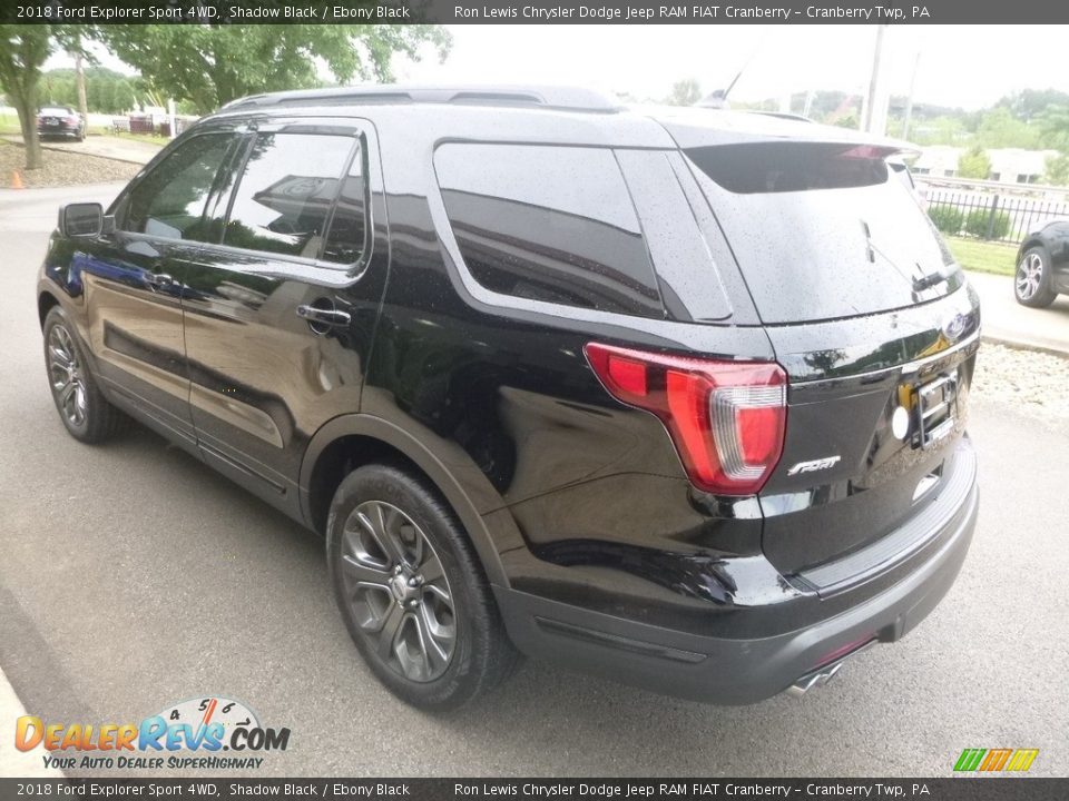 2018 Ford Explorer Sport 4WD Shadow Black / Ebony Black Photo #7