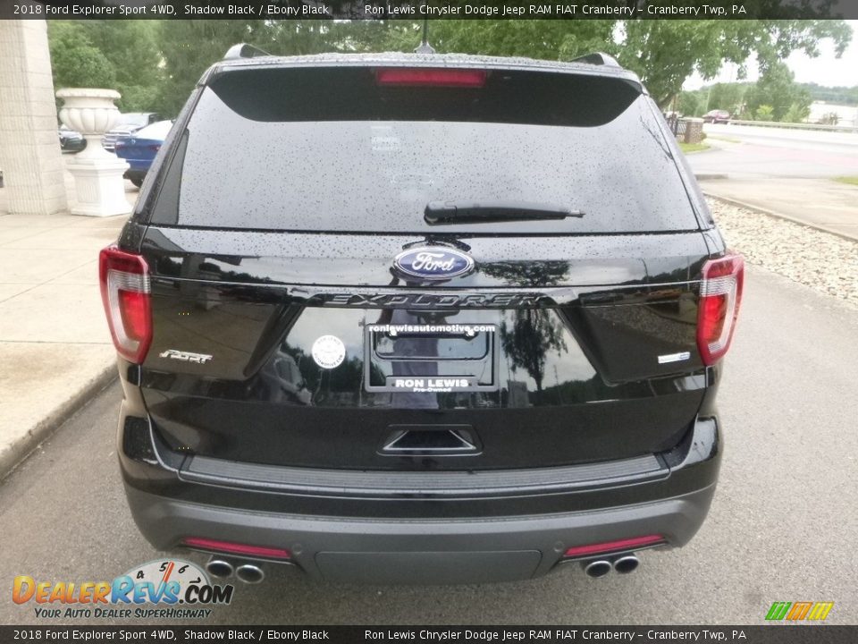 2018 Ford Explorer Sport 4WD Shadow Black / Ebony Black Photo #8