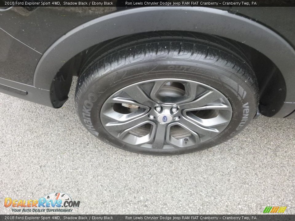 2018 Ford Explorer Sport 4WD Shadow Black / Ebony Black Photo #9