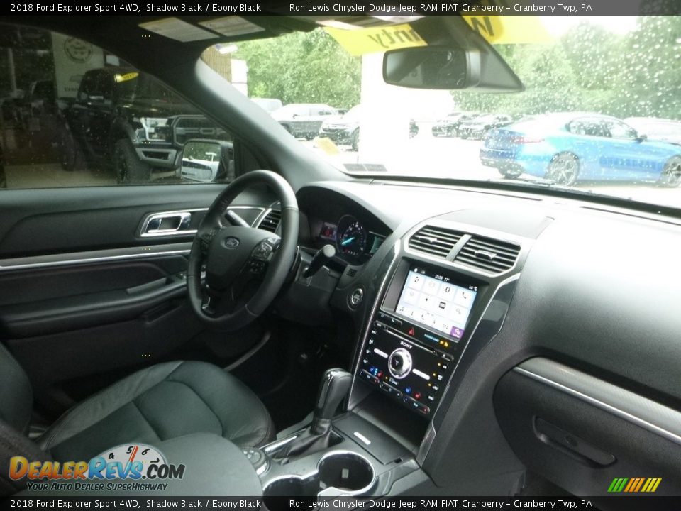 2018 Ford Explorer Sport 4WD Shadow Black / Ebony Black Photo #13