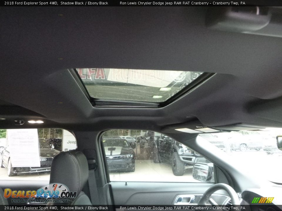 2018 Ford Explorer Sport 4WD Shadow Black / Ebony Black Photo #14
