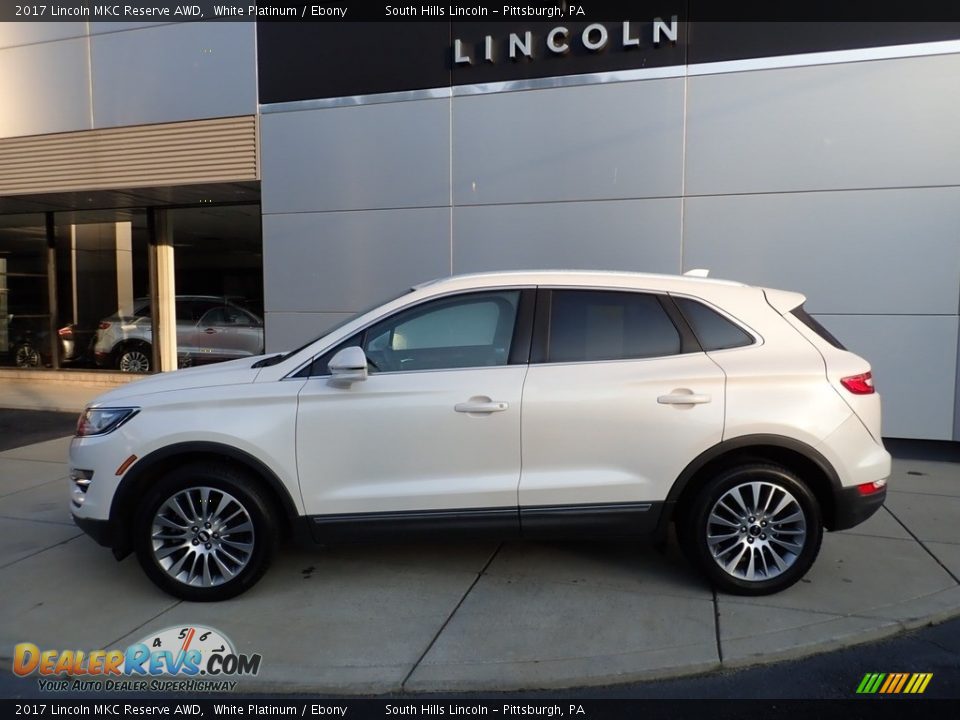 2017 Lincoln MKC Reserve AWD White Platinum / Ebony Photo #2