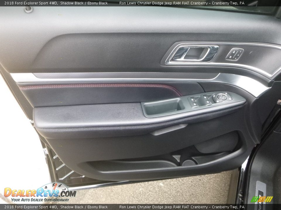 2018 Ford Explorer Sport 4WD Shadow Black / Ebony Black Photo #15