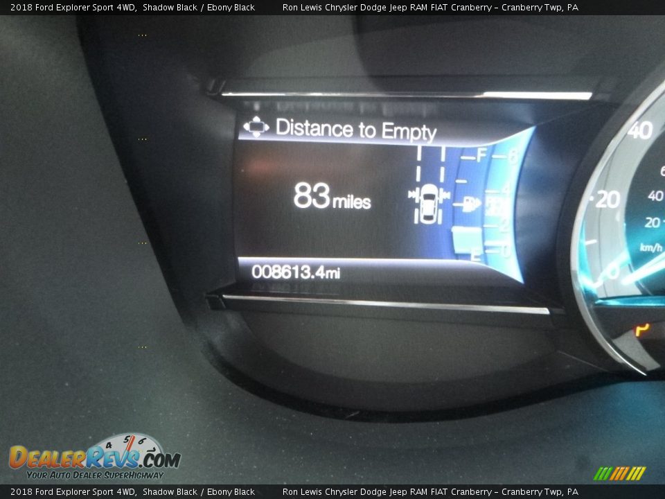 2018 Ford Explorer Sport 4WD Shadow Black / Ebony Black Photo #19