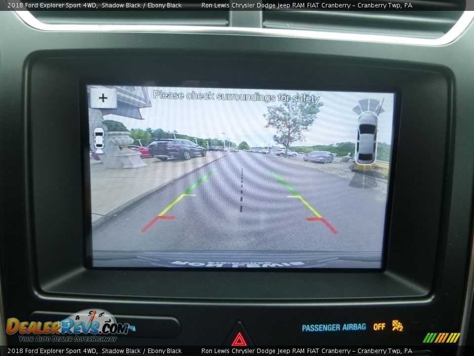 2018 Ford Explorer Sport 4WD Shadow Black / Ebony Black Photo #20