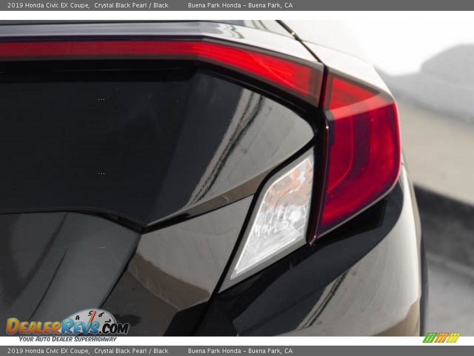 2019 Honda Civic EX Coupe Crystal Black Pearl / Black Photo #7