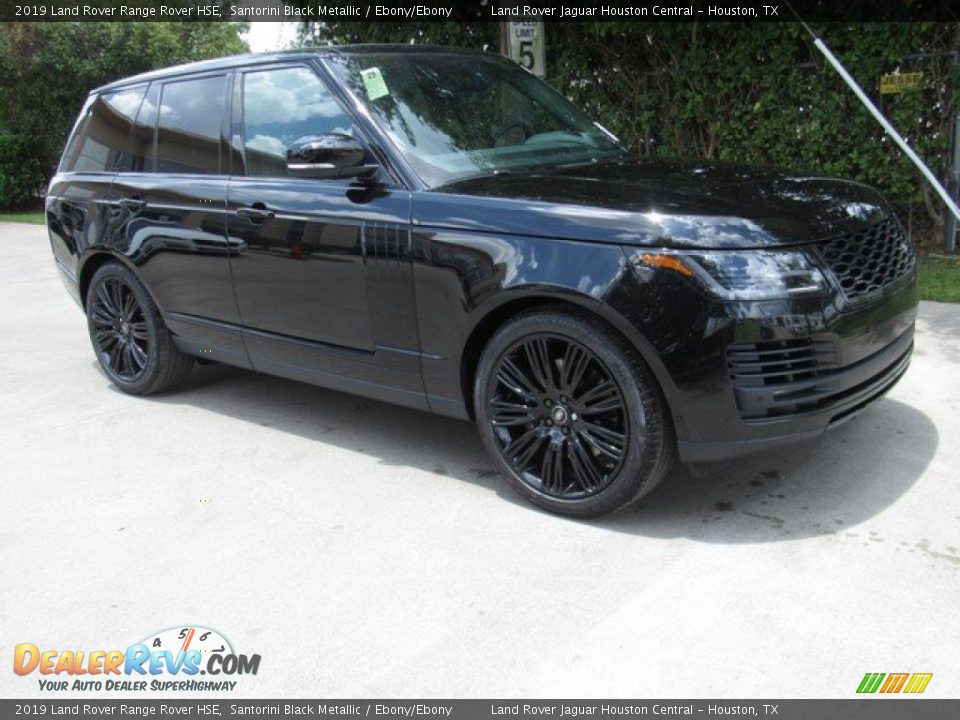 2019 Land Rover Range Rover HSE Santorini Black Metallic / Ebony/Ebony Photo #1