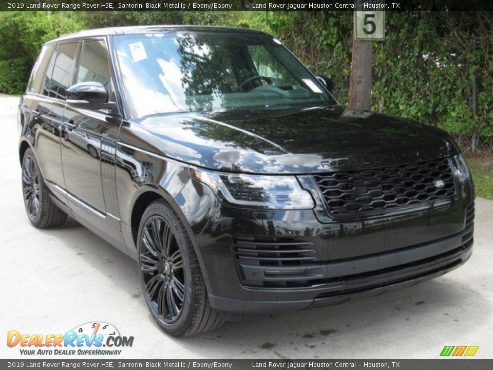 2019 Land Rover Range Rover HSE Santorini Black Metallic / Ebony/Ebony Photo #2