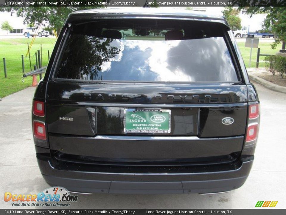2019 Land Rover Range Rover HSE Santorini Black Metallic / Ebony/Ebony Photo #8